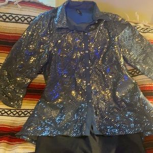 2 Piece Denim Skirt Set.